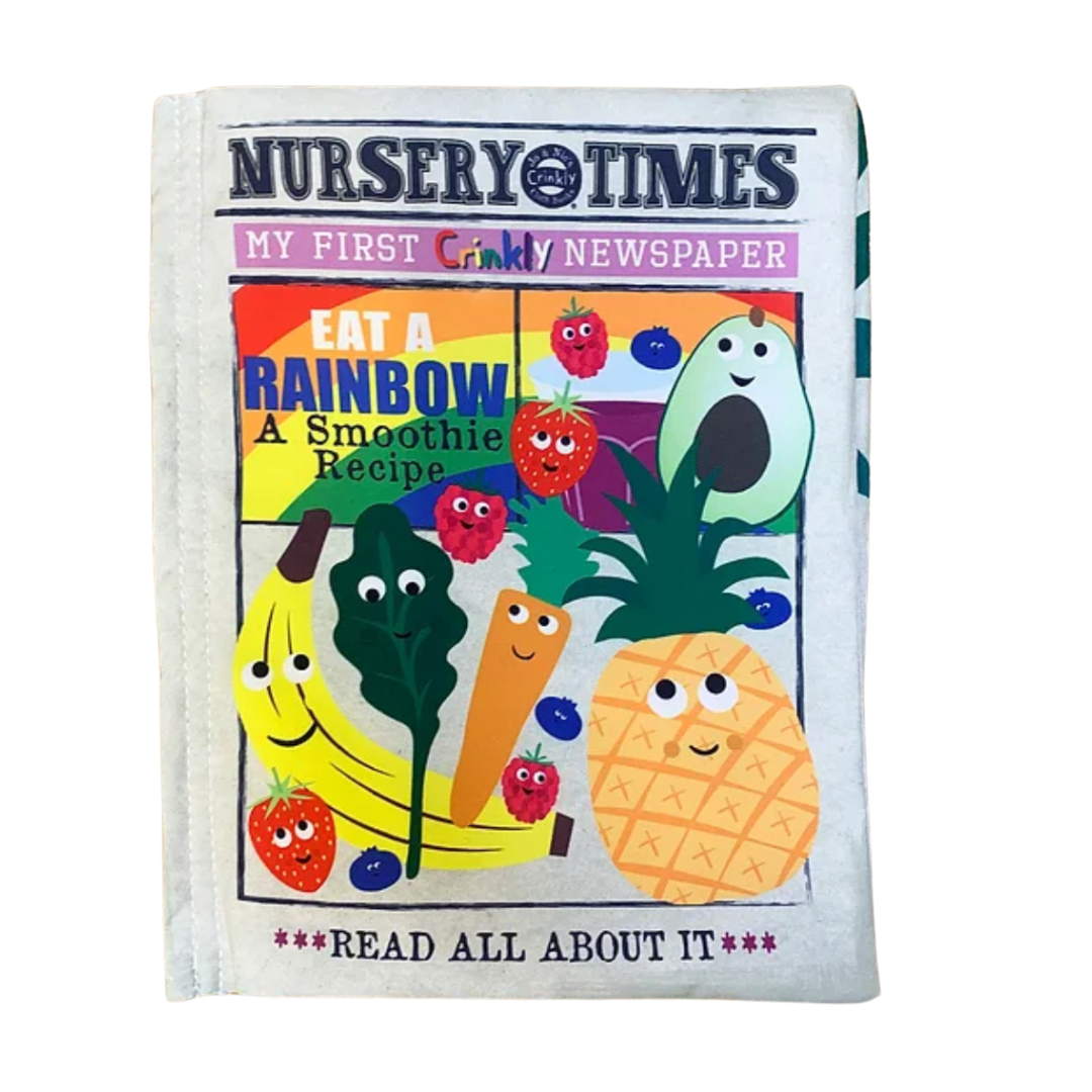Nursery Times Crinkly Newspaper. FRUIT & VEG SMOOTHIE recipe & col