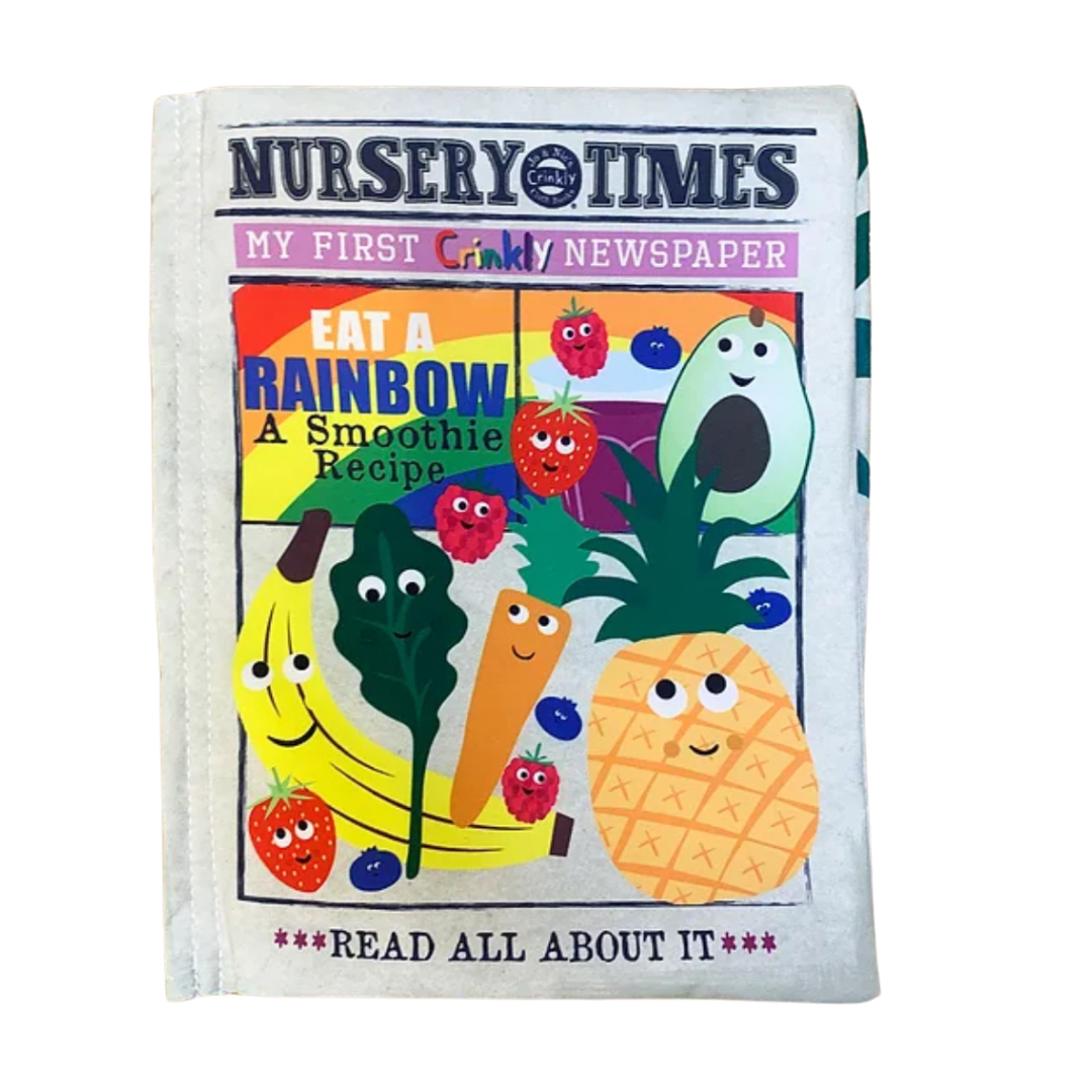 Nursery Times Crinkly Newspaper. - FRUIT & VEG SMOOTHIE - recipe & colours