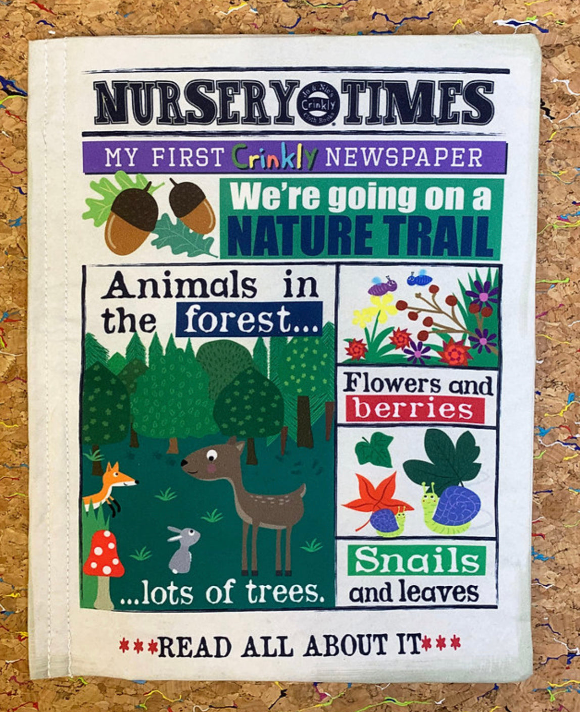 Nursery Times Crinkly Newspaper -Nature Trail