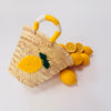🍋Handmade Moroccan straw basket with Lemon Crochet 🍋