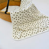 Eddie & Bee organic cotton Baby Pram/ Cot Blanket  in Cream "Bumble Bees" print.