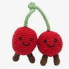 Organic cotton fair trade Cherry baby rattle