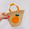 🍊Handmade Moroccan straw basket with Clementine crochet🍊