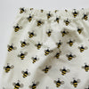 Eddie & Bee organic cotton leggings in Cream "Bee" print.