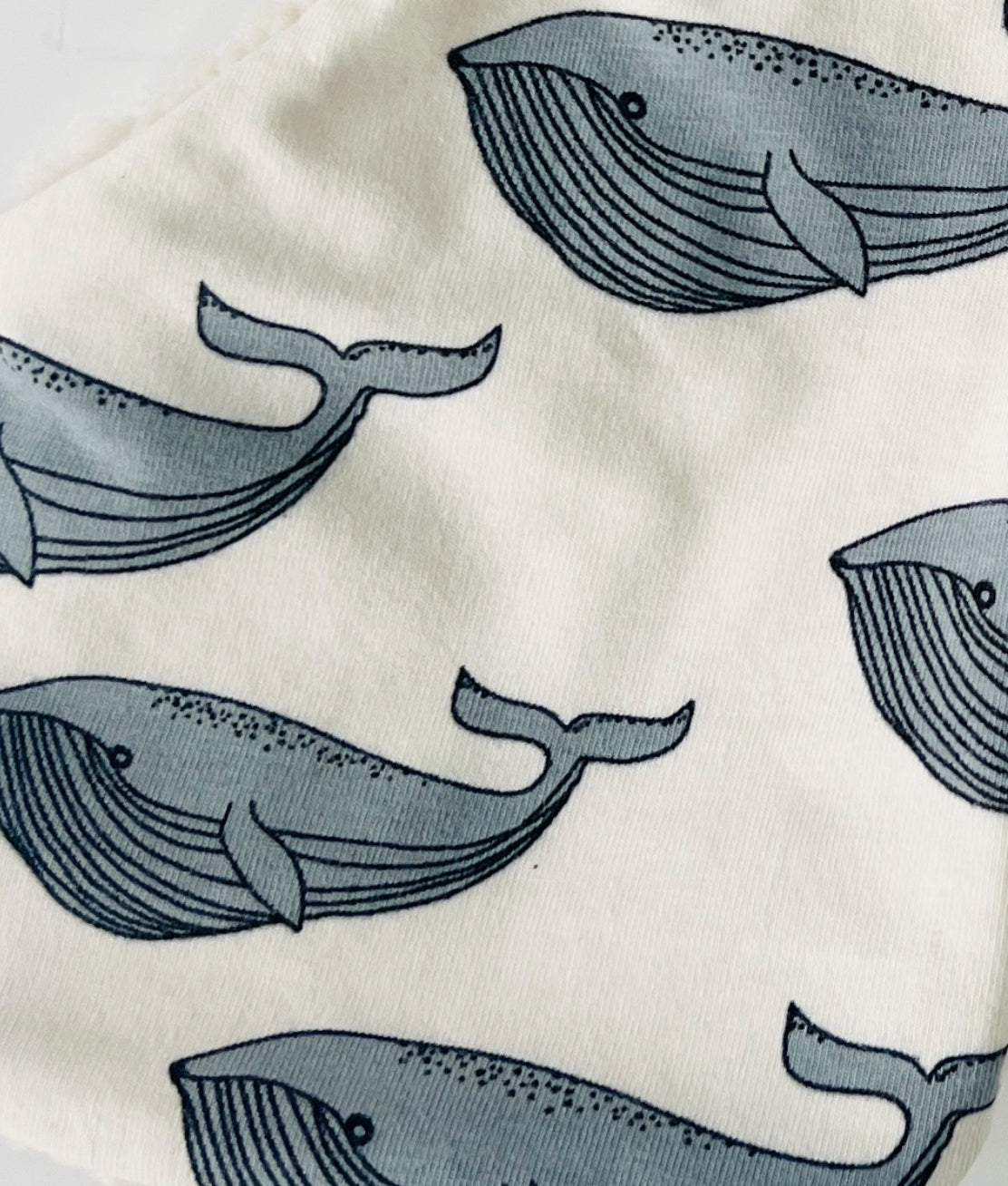 Cream “Whales ' Adult Organic cotton leggings