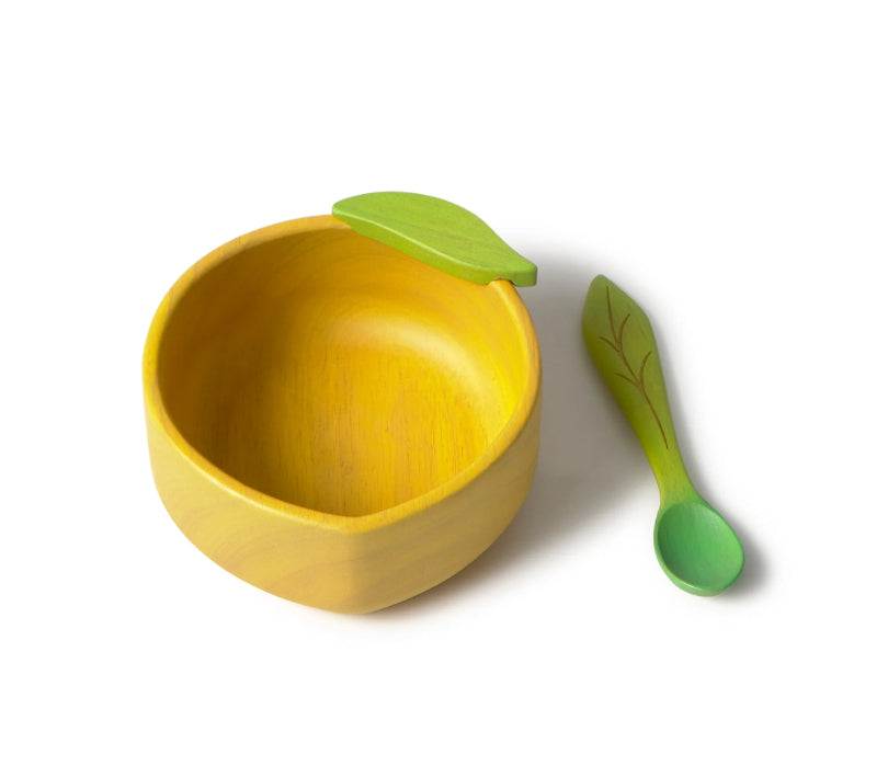 Oli & Carol Bowl and Spoon Set - Lou the Lemon