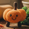 Organic cotton fair trade Pumpkin baby rattle