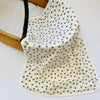 Eddie & Bee organic cotton Baby Pram/ Cot Blanket  in Cream "Bumble Bees" print.