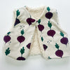Fully Reversible fleecy gilet lined with your choice of print.