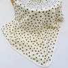 Eddie & Bee organic cotton Baby Pram/ Cot Blanket  in Cream "Bumble Bees" print.