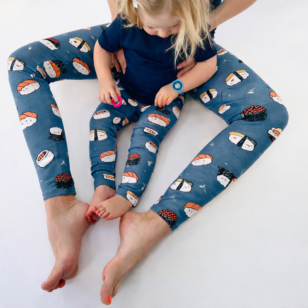 Steel 'Sushi Sushi' Adult Organic cotton leggings
