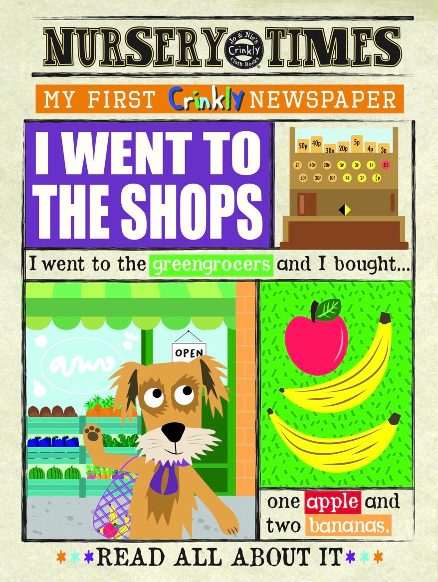 Jo & Nic's Crinkly Cloth Books - I went to the Shops