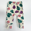 Eddie & Bee organic cotton leggings in Cream "Fig" print.