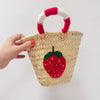 Pre Order for MID JULY- 🍓Handmade Moroccan straw basket with Strawberry crochet🍓