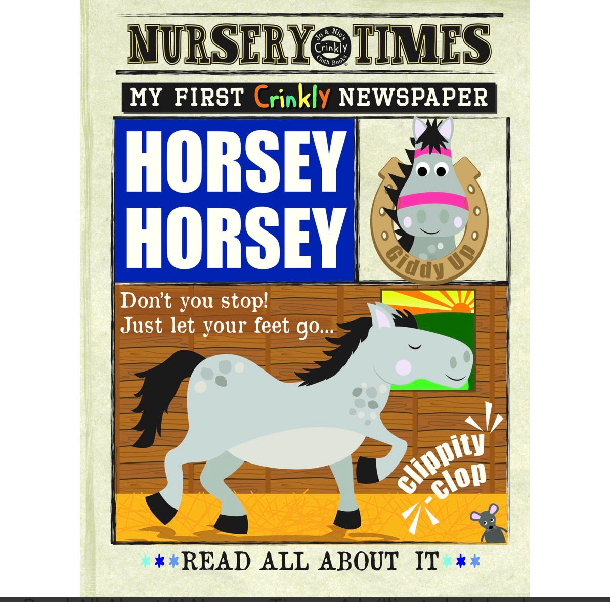 Jo & Nic's Crinkly Cloth Books - Horsey Horsey