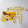 🍋Handmade Moroccan straw basket with Lemon Crochet 🍋