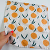 🍊 Organic Cotton Muslin Dribble Cloth muslins – Clementine Print