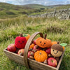 Organic cotton fair trade Pumpkin baby rattle