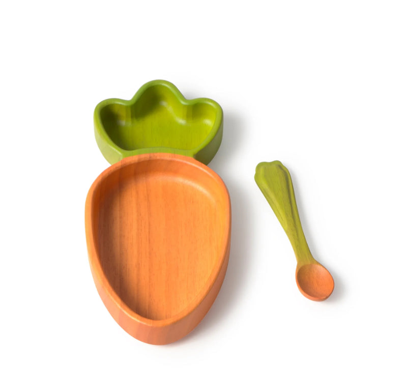 Oli & Carol Plate and Spoon Set - Cathy the Carrot