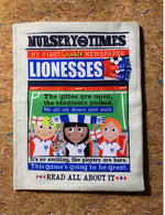 Nursery Times Crinkly Newspaper - Lionesses