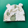 Eddie & Bee organic cotton Baby sleepsuit  in Cream "Pears " print.