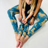 'Happy Leopards' Adult Organic cotton leggings