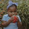 Handcrafted Sweet Strawberry Baby Rattle -Organic Cotton Toy