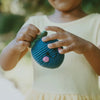 Handcrafted Playful Blueberry Baby Rattle - Organic Cotton Crochet