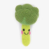 Handcrafted Playful Radish Baby Rattle - Organic Cotton Crochet