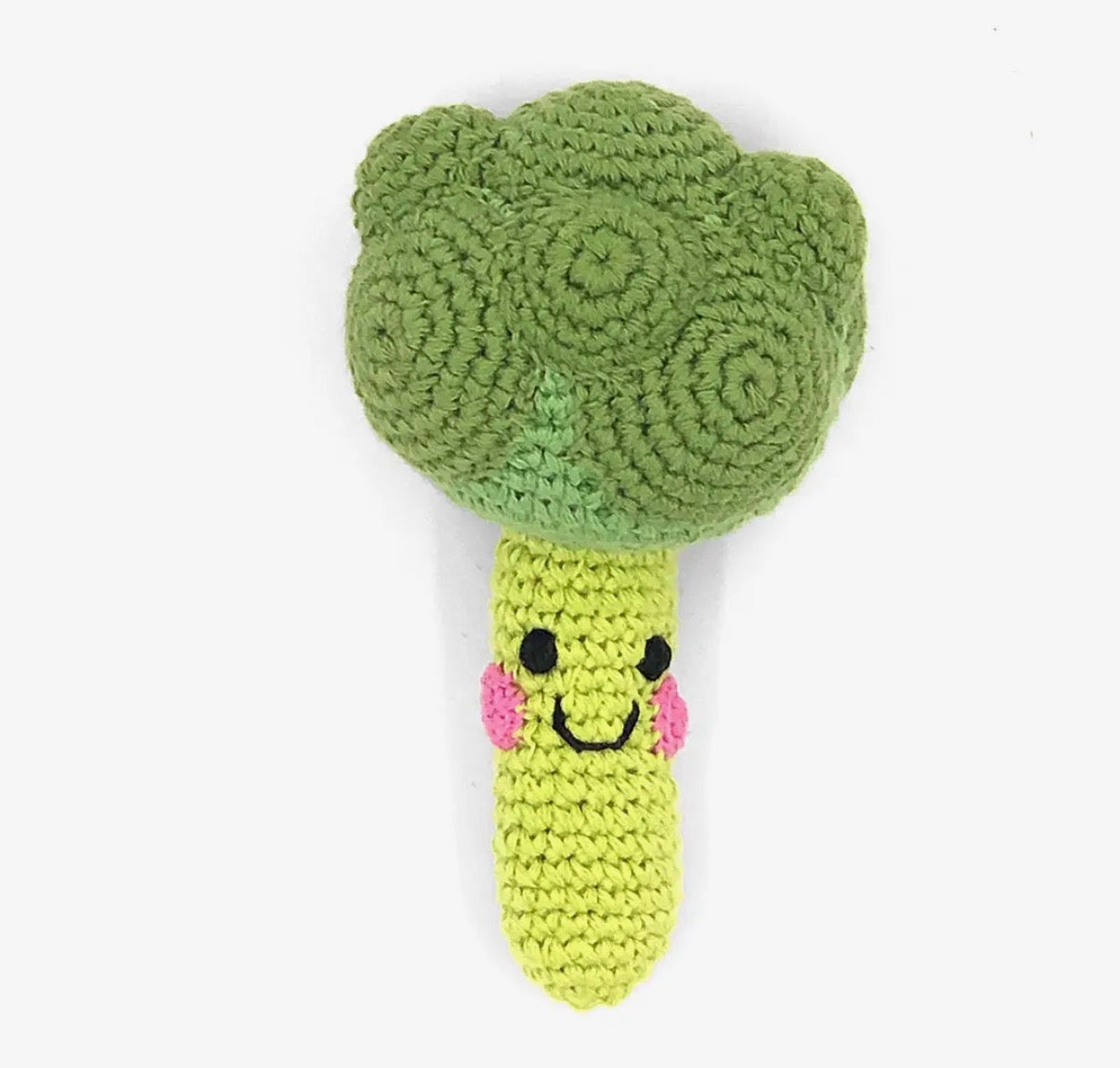 Handcrafted Playful Radish Baby Rattle - Organic Cotton Crochet