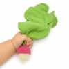 Pink Radish teether/ comforter