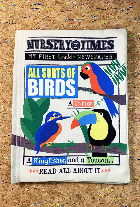 Nursery Times Crinkly Newspaper - All Sorts of Birds