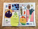 Nursery Times Crinkly Newspaper - A Fruit & Vegetable alphabet