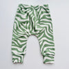 Eddie & Bee organic cotton leggings in Sage  "Tiger Stripes" print. Hi