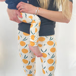 Cream 'Clementine Grove' Adult Organic cotton leggings