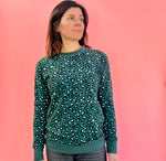 Evergreen 'Leopard spots ' Adult Organic cotton sweatshirt