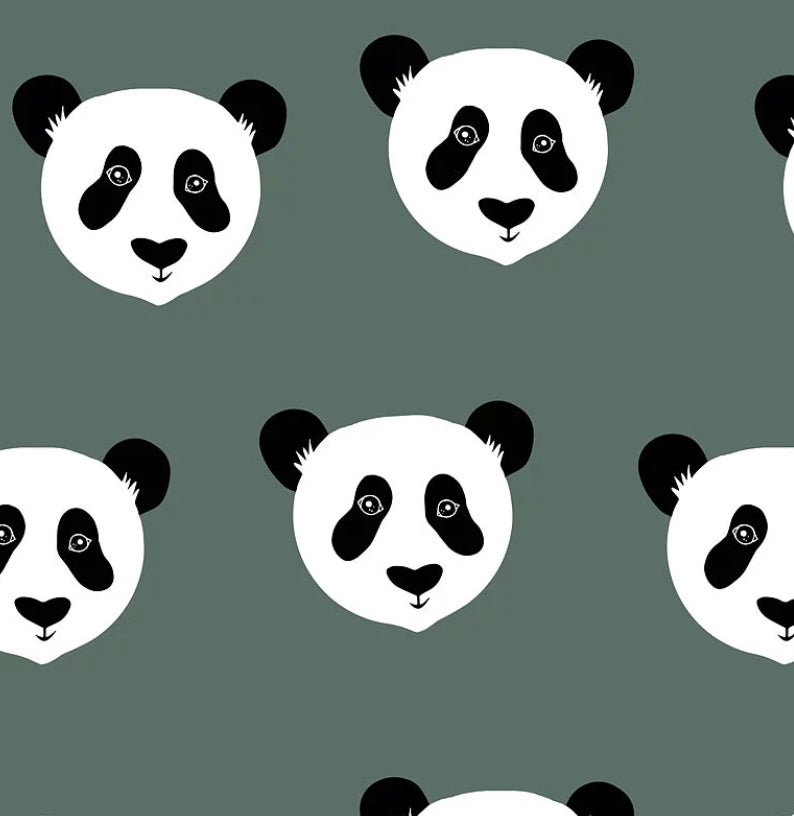 Forest Green 'Panda' Adult Organic cotton leggings