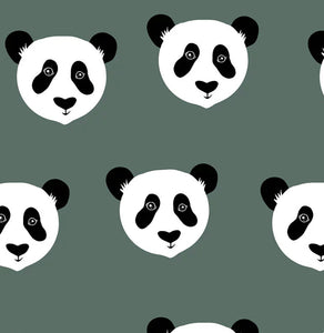 Forest Green 'Panda' Adult Organic cotton leggings