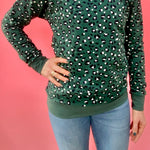 Evergreen 'Leopard spots ' Adult Organic cotton sweatshirt